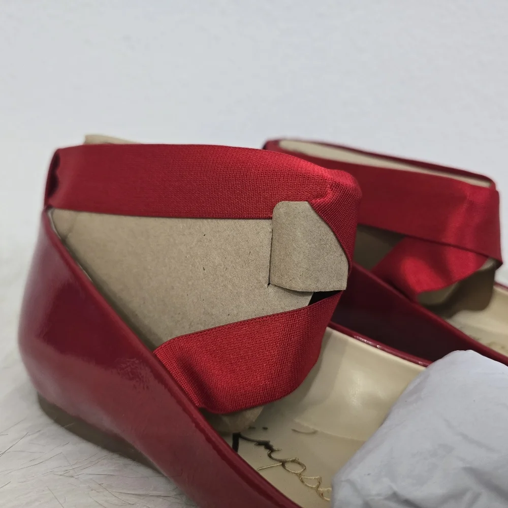 Jessica Simpson Mandayss Red Muse Ballet Flat Women's 10 - Picture 3 of 7